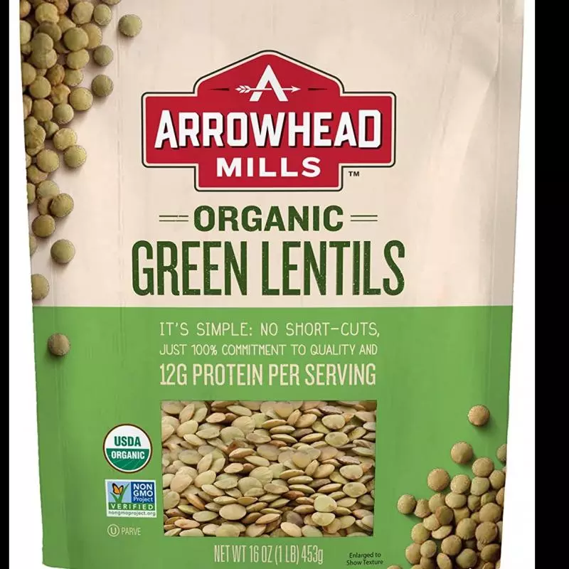 SKU 7376 Organic Green Lentils