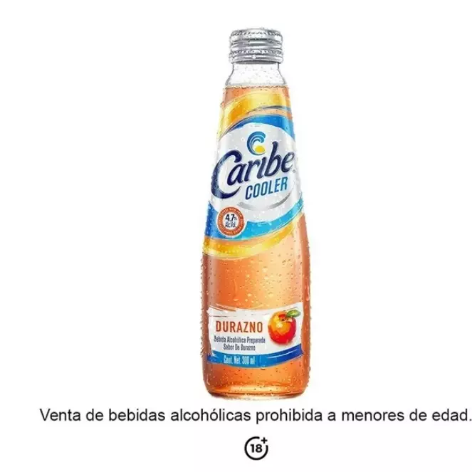 Caribe Cooler durazno 300 ml