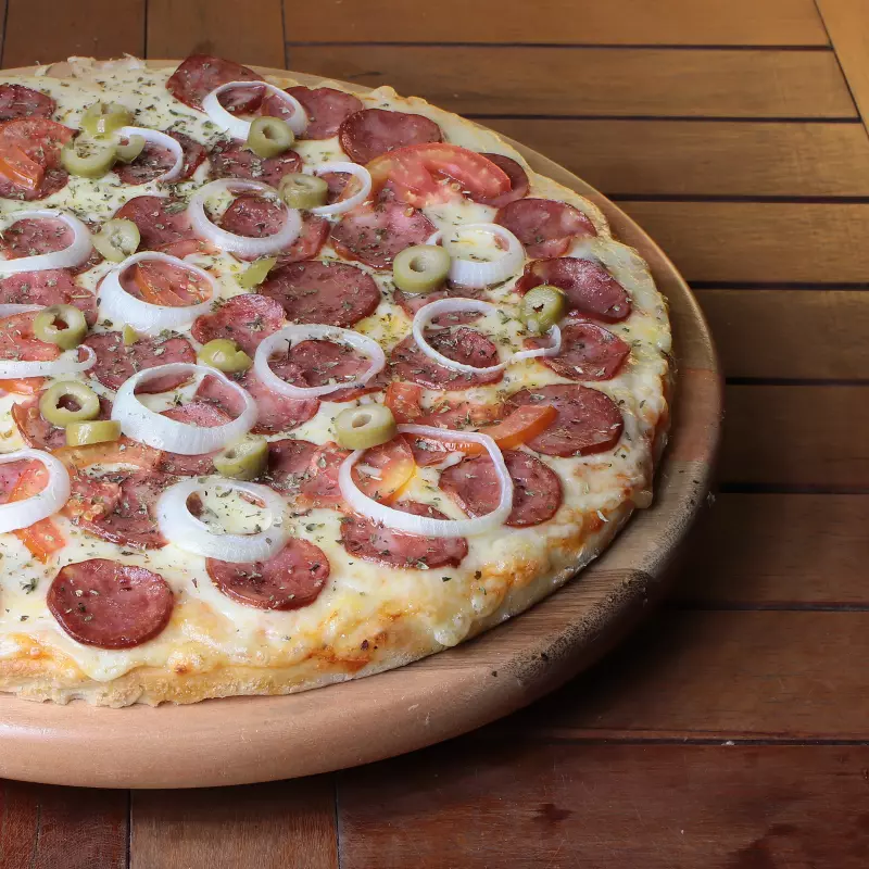 Calabresa com Parmesão - Dobrada