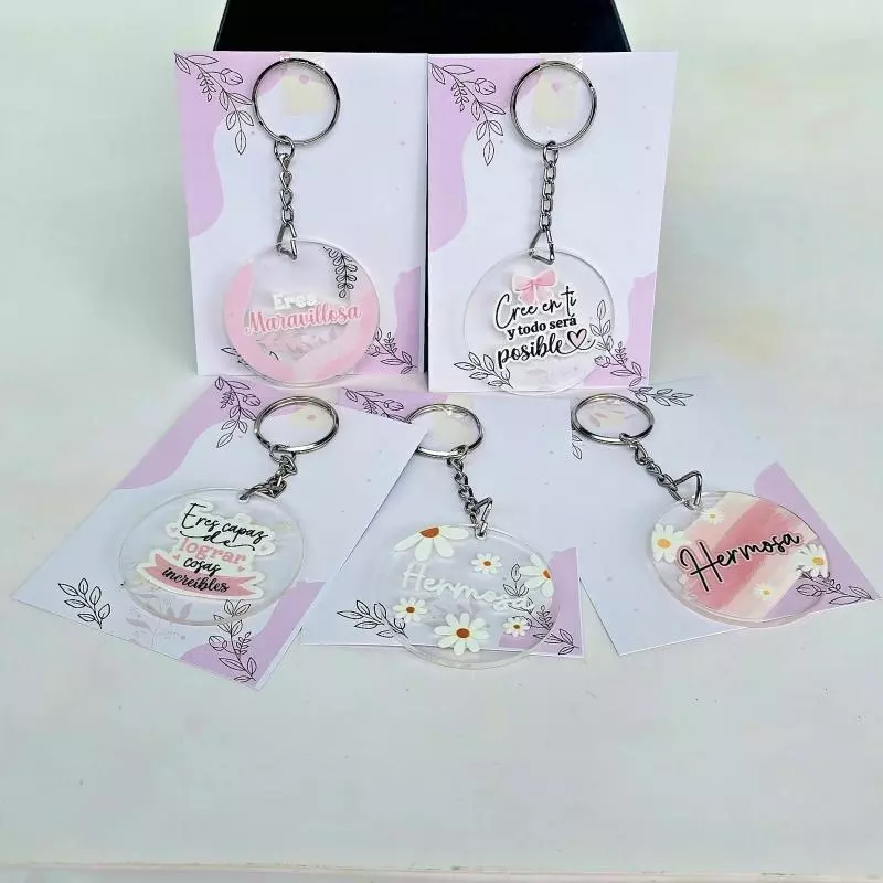 Llavero f Mujer carton