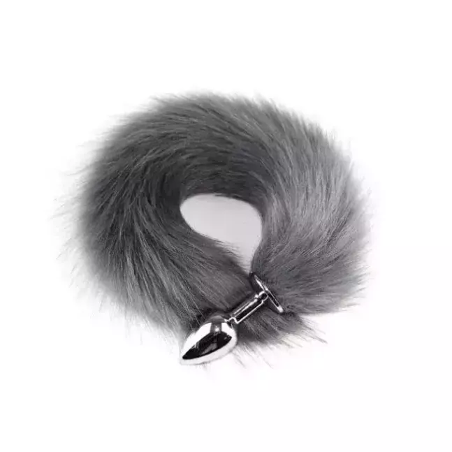 PLUG ANAL DE AÇO M COM CAUDA CINZA