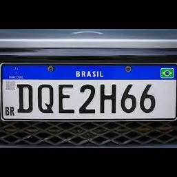 Placa do carro