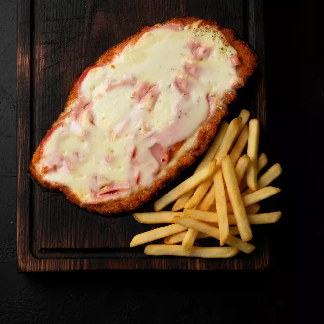 Milanesa/suprema con JyQ