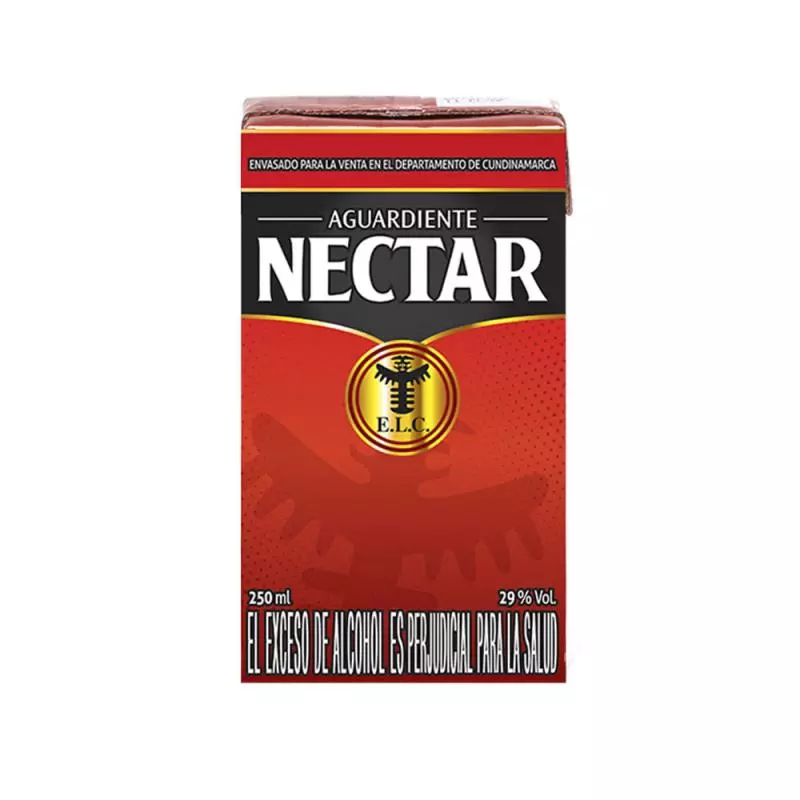 Aguardiente nectar rojo cuarto x 250ml