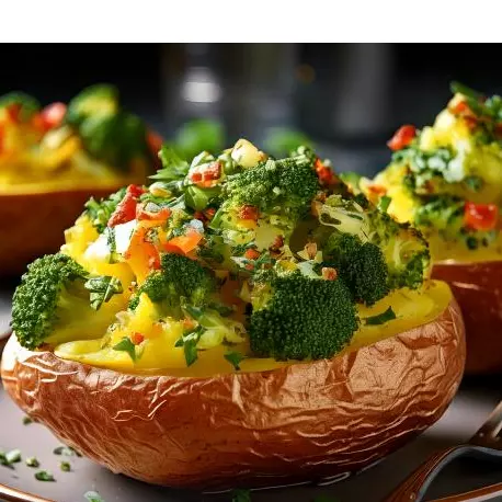 Batata Recheada de Brócolis