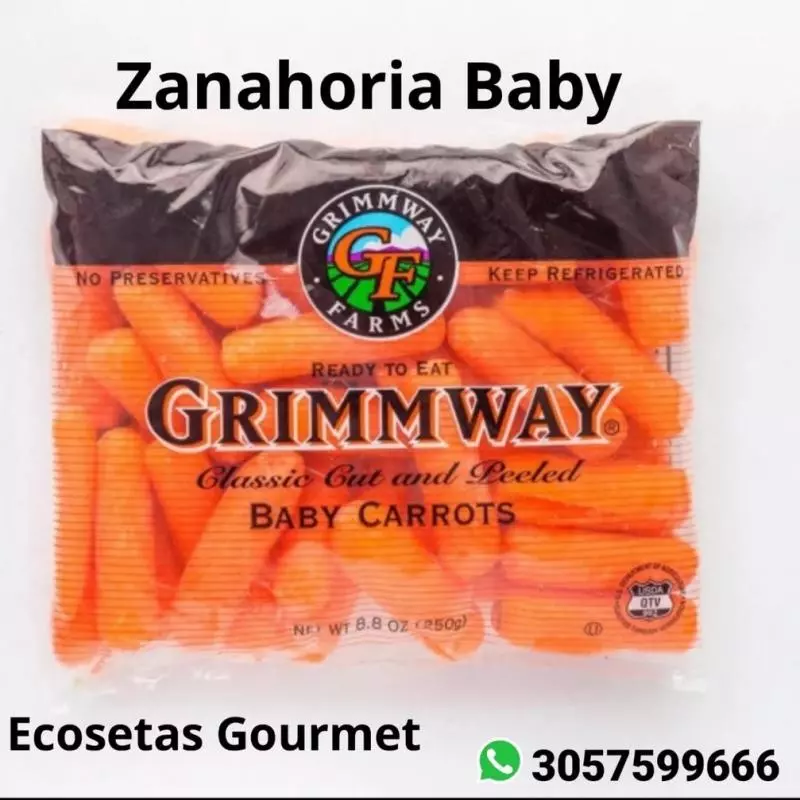 Zanahoria Baby importada dulce x250gr