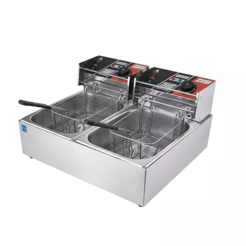 Freidora de aceite doble 12L