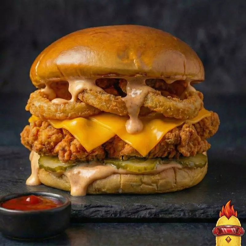 Onion Chicken Burger