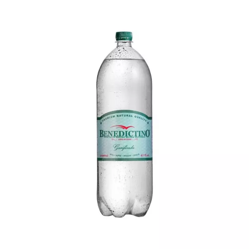 Agua Benedictino con gas 3 Lts