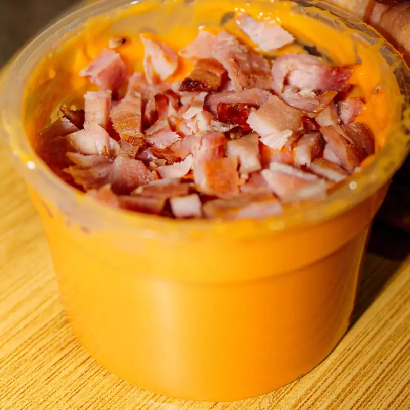 Potinho com cheddar Bacon
