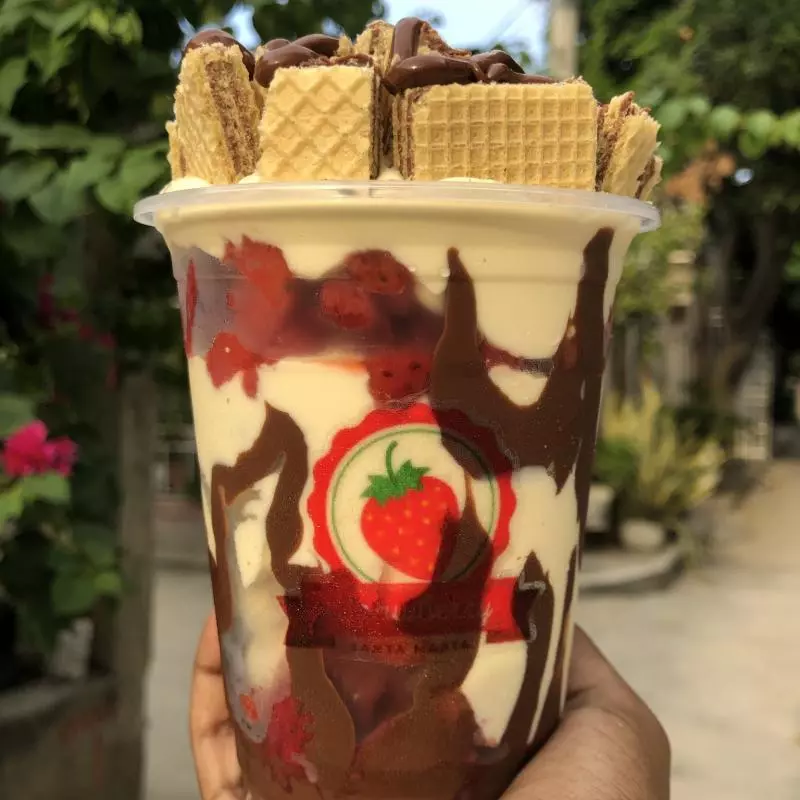 Mini fresas con galleta nucita 14 onz