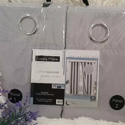 Cortinas Blackout Gris Perla