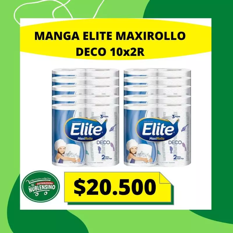 Manga toalla elite deco 10x2 rollos