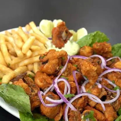 Porção batata c/ frango a passarinho