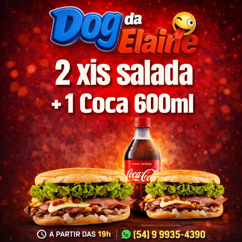 2 XIS SALADA + COCA 600ml