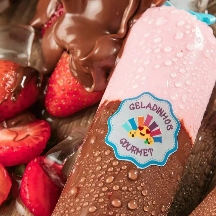 Geladinho Gourmet Morango c/ Nutella