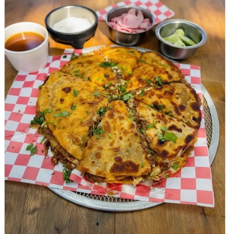 Pizza de birria 10 pulgadas