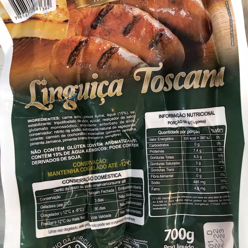 Linguiça toscana  Ciacarne