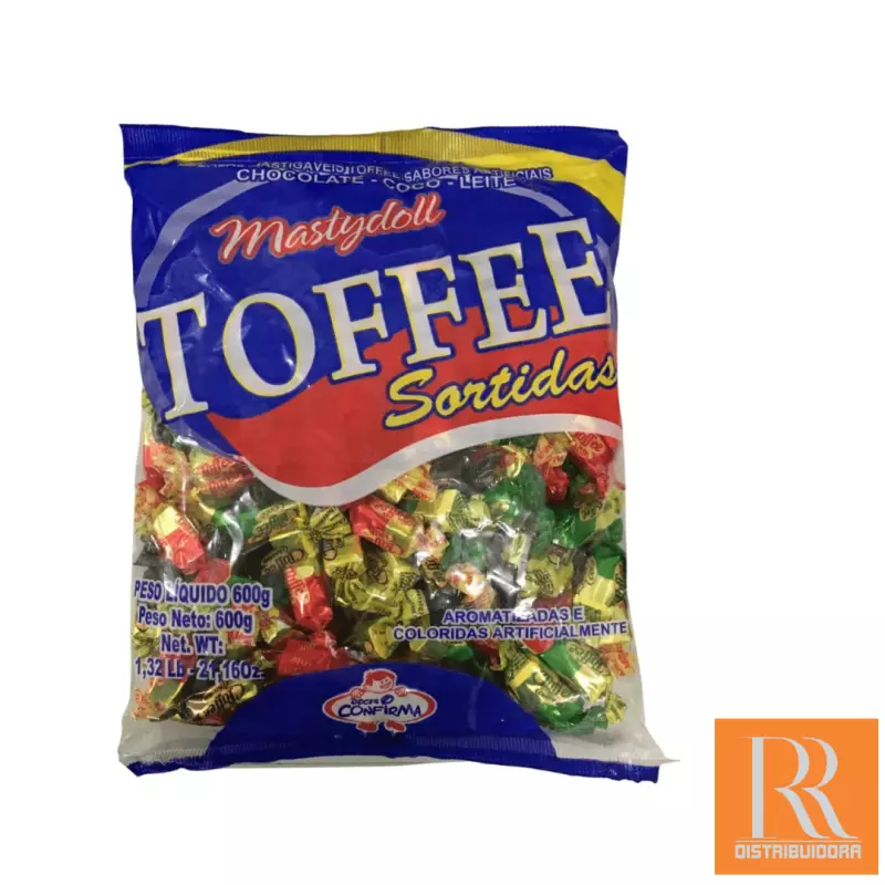 Bala Mastigável Toffee 600g