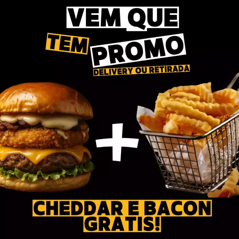 Hambúrguer + Batata Black