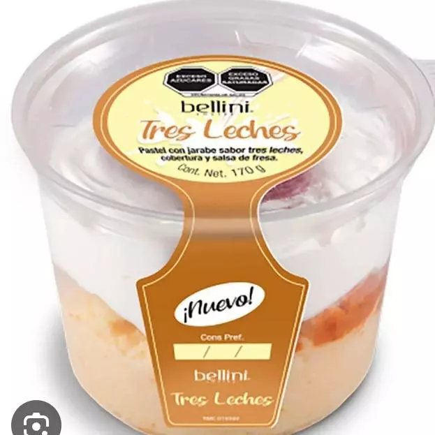 Pastel tres leches Bellini
