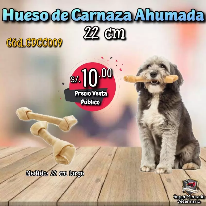 Hueso de Carnaza Ahumada 22 CM
