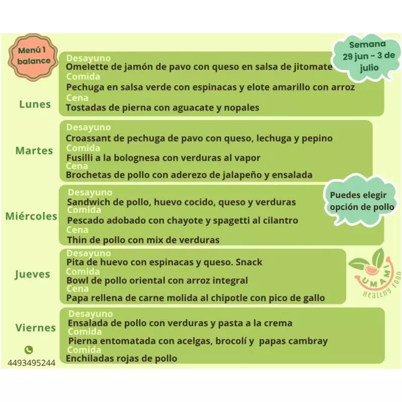 Desayuno/cena lun-vie