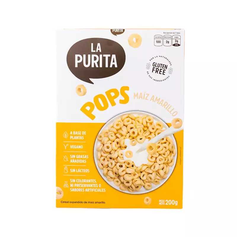 La purita - Pops Maíz Amarillo 200 g