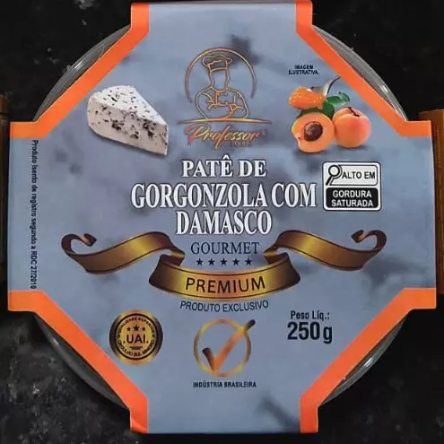 PATÊ GORGONZOLA COM DAMASCO