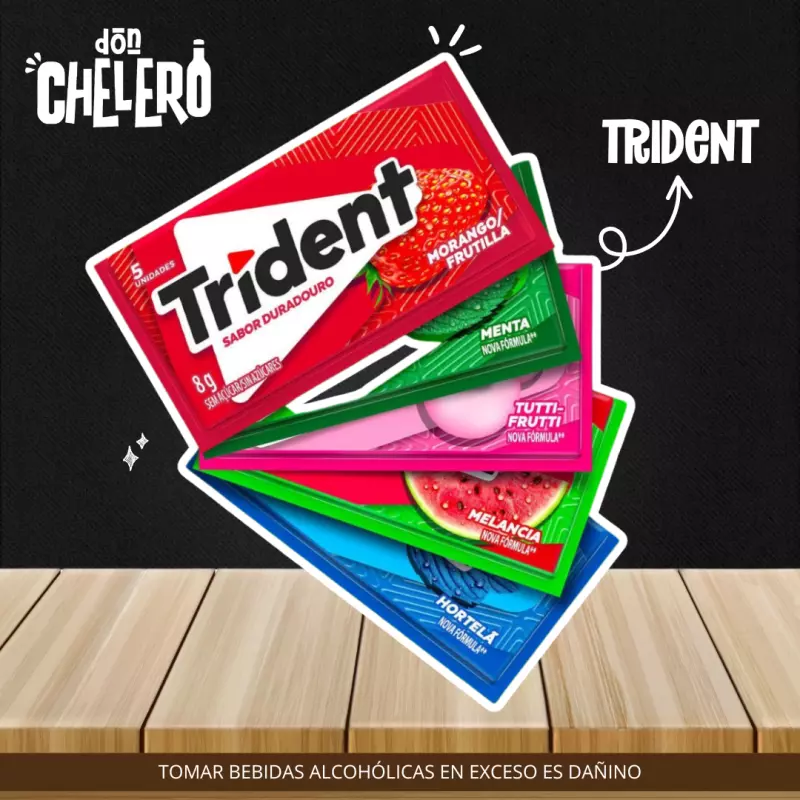 TRIDENT X 8.5 CHICLE X 1U
