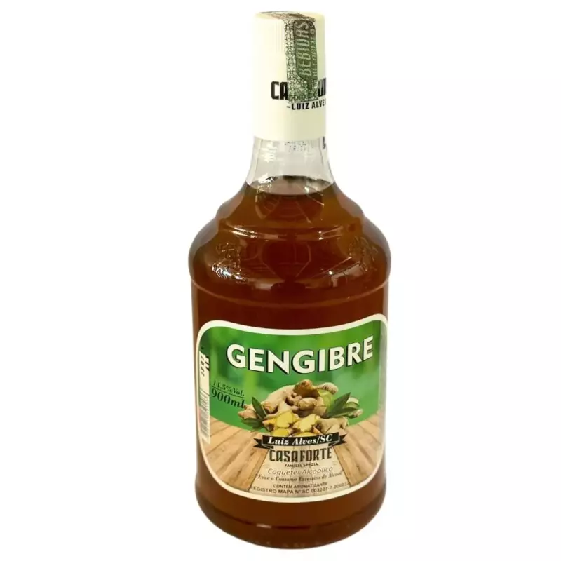 Cachaça sabor gengibre (Casa Forte)