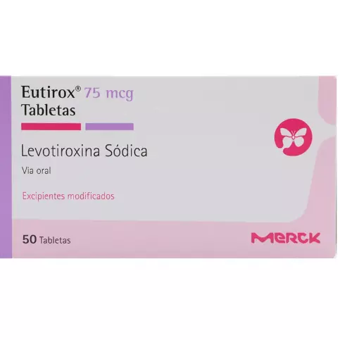 EUTIROX 75 MCG 50 TABLETAS
