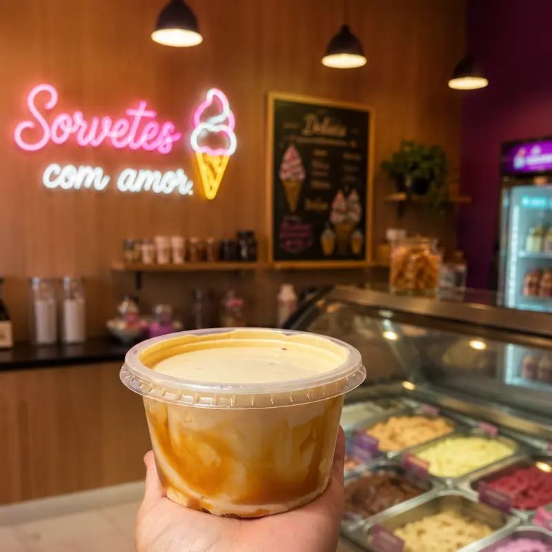 Sorvete de Doce de Leite