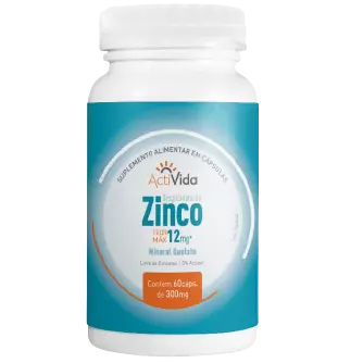 ZINCO QUELATO 60 CÁPSULAS DE 300MG
