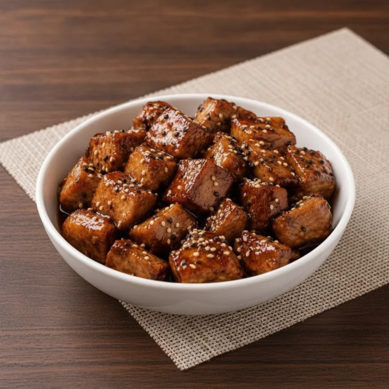 Lomo en salsa teriyaki