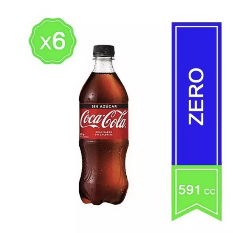 Display cocacola 591ml 6u (un sabor