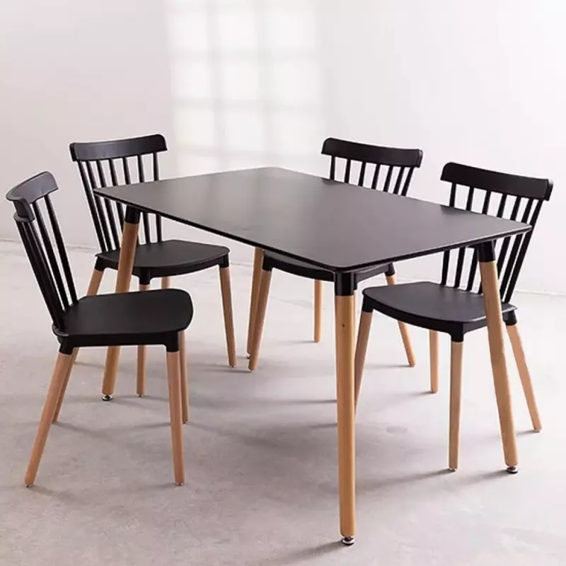 Combo Mesa 120x80 + 4 sillas Windsor