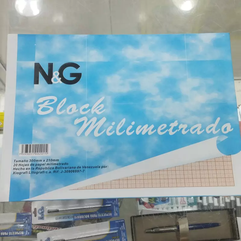 Block de papel milimetrado