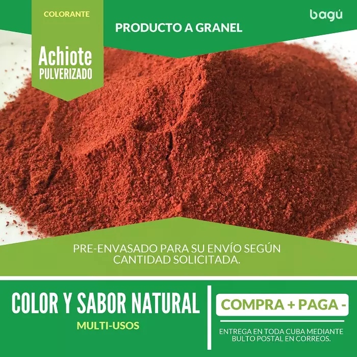 Pqte ~20g Achiote (bijol-colorante)