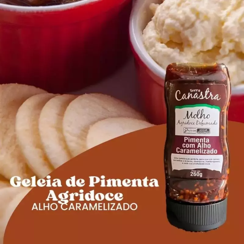 Molho de Pimenta c alho caramelizado