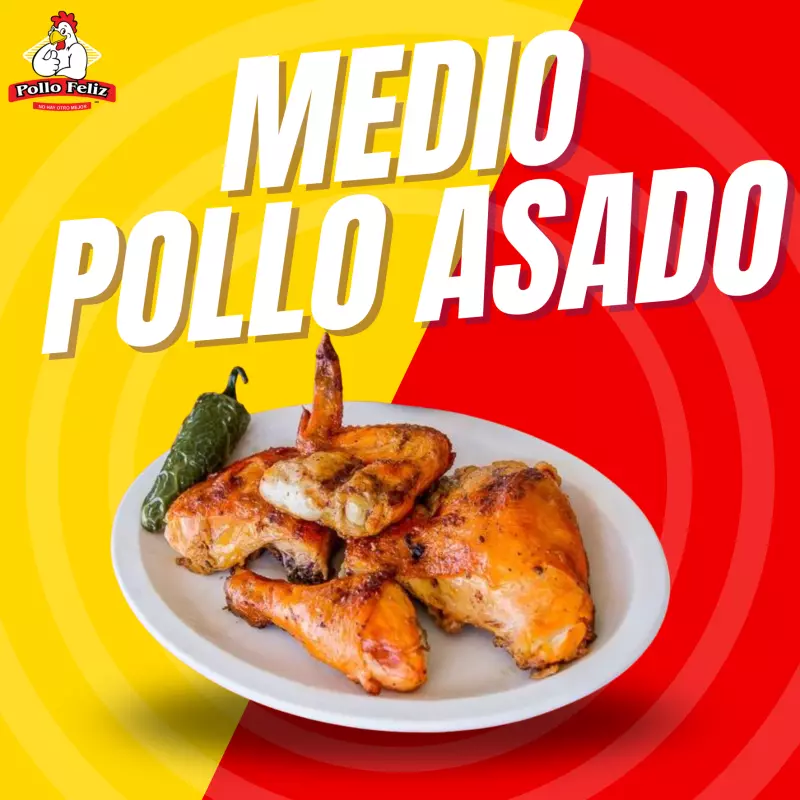 Medio Pollo Asado al Carbón