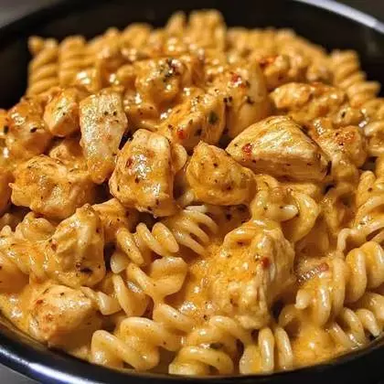 Macarrão com frango grelhado