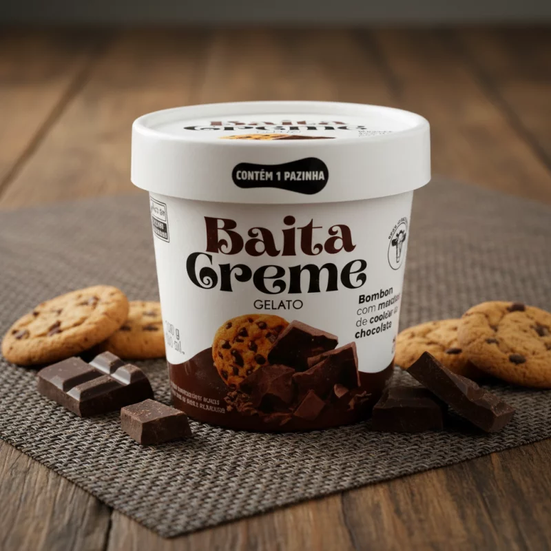 SORVETE BAITA CREME COOKIE