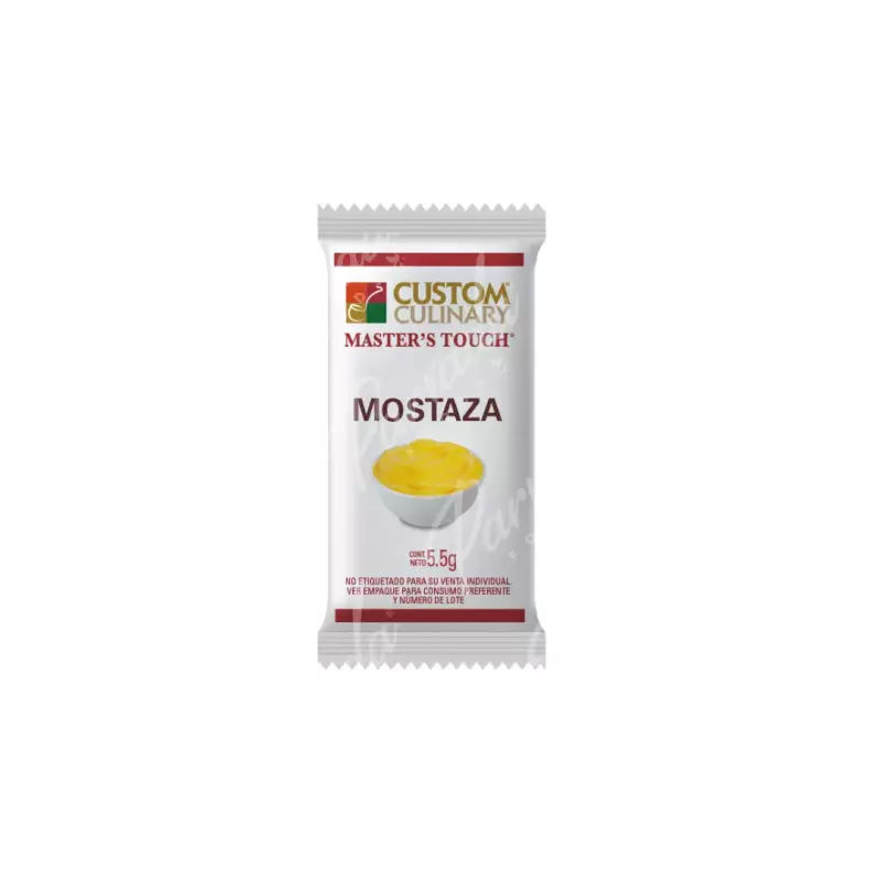 Sobres de mostaza Custom 1000 5.5 gr