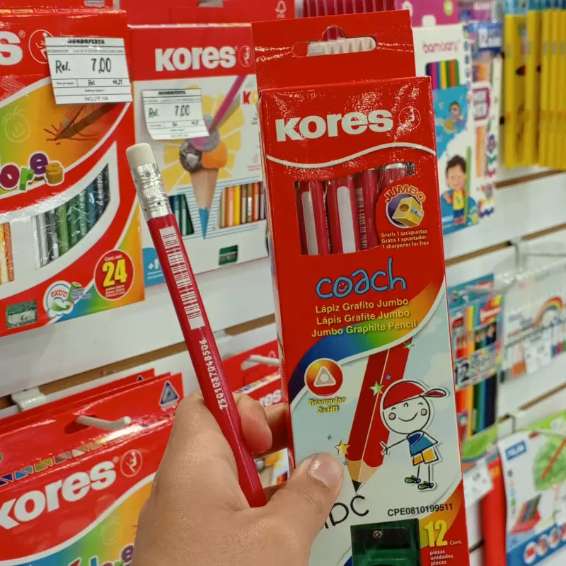 Lápiz Kores Jumbo n°2