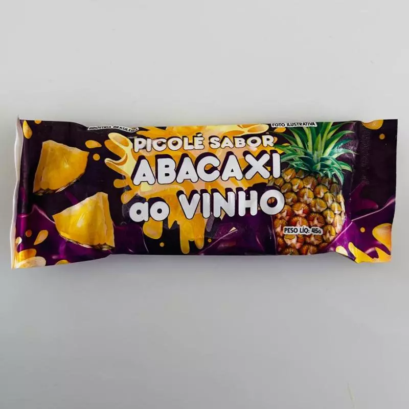 Picolé de Abacaxi ao Vinho