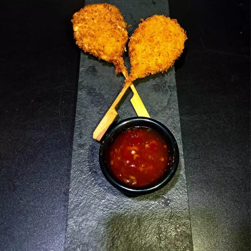 Espeto de camarão c/ queijo (Dupla)