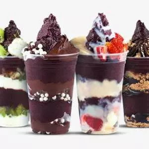 4 copos de açai + 2 adicinais gratis