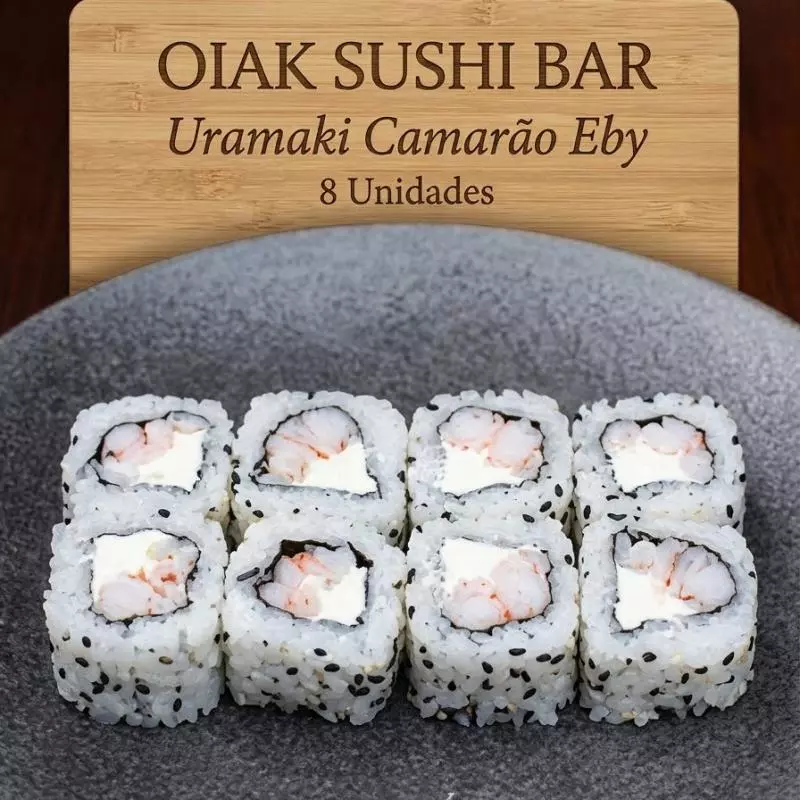 URAMAKI Camarão (Ebi) 8 UNIDADES
