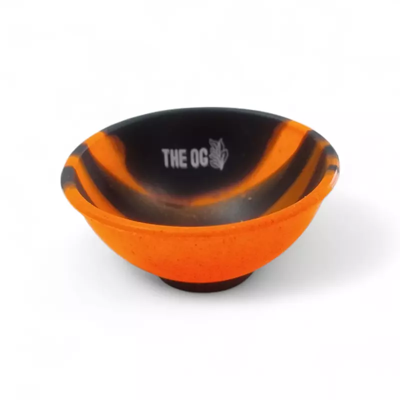 Cuia Silicone THE OG Preta e Larenja